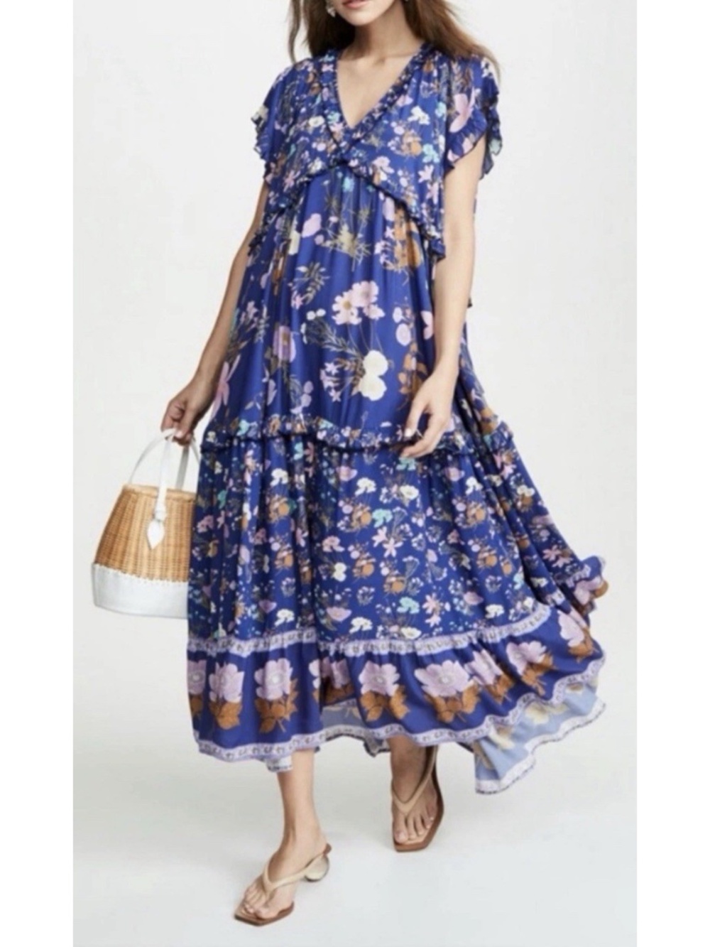 Spell & The Gypsy Floral Wild Bloom Bohemian Gown Dress Small